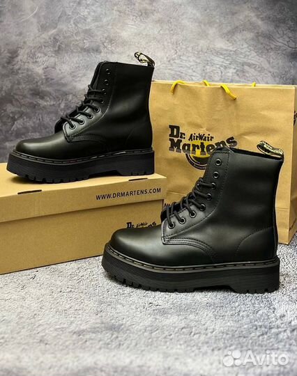 Dr martens ботинки матовая кожа