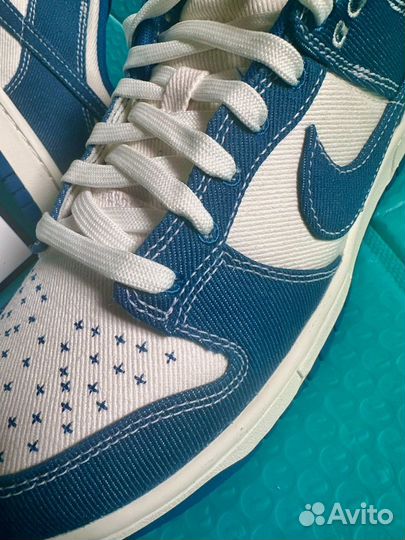 Кроссовки nike dunk low industrial blue poizon