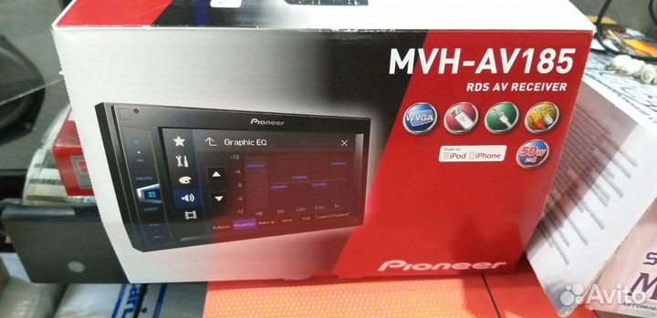 Магнитола Pioneer MVH-AV185 с пультом Mosfeet