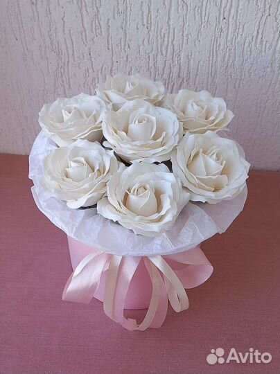 Неувядающие цветы, цветы из мыла,розы