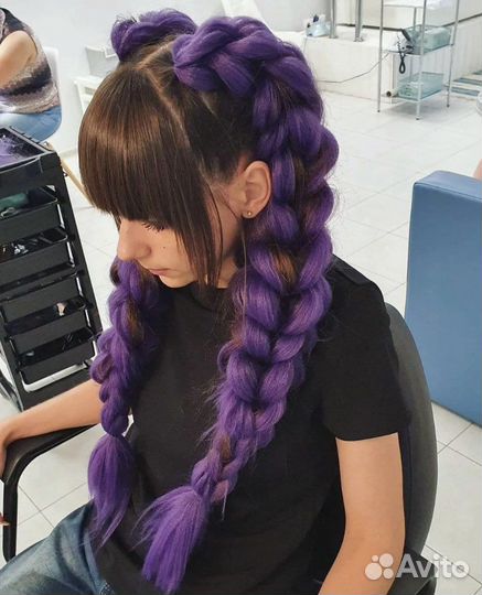 Съёмные 3D косы из канекалона