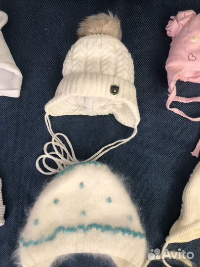 Шапки детские демисезонные и зимние, носки