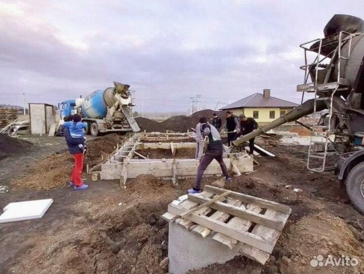 Бетон различных марок, лента 17 метров