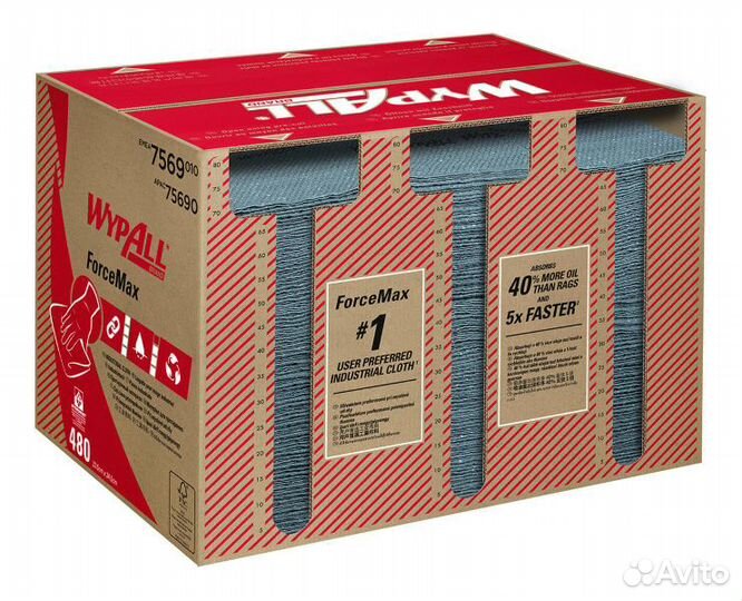 7569 Нетканый протирочный материал WypAll ForceMax
