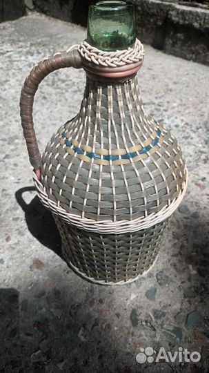 Бутыль стеклянная СССР для вина