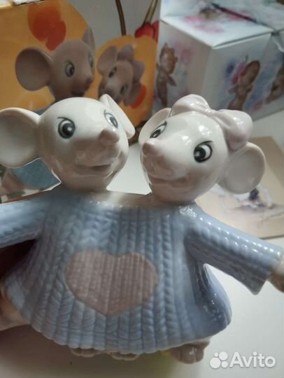 Фарфоровые статуэтки Мышки