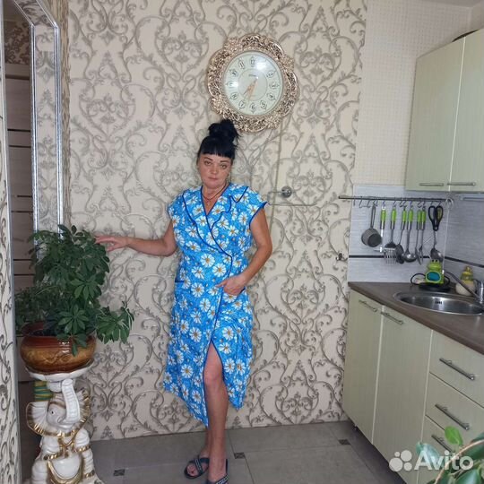 Женский халат новый на запах 64-70