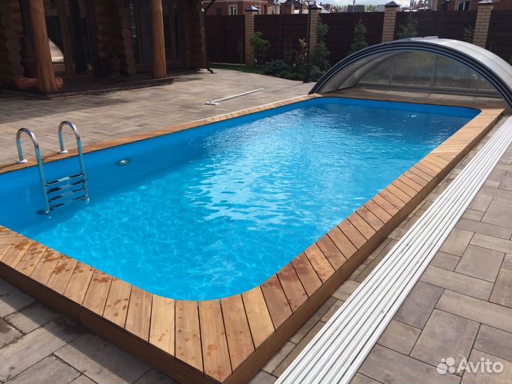 Бассейн с лестницей 7*3 глубина 1,5 в наличии