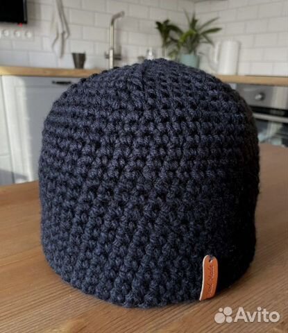 Вязаная шапка мужская