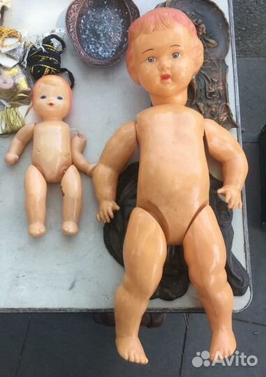 Куклы целлулоидные старые, две шт
