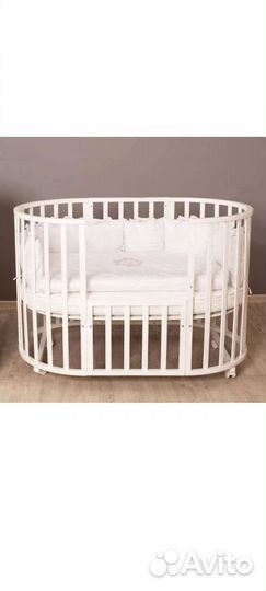 Детская кровать трансформер круглая