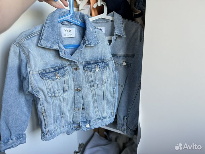 Джинсовая куртка для девочки zara 128 140 164