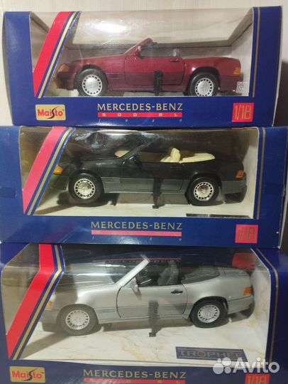 Модель Maisto 1 18 Mercedes 500 SL 1989