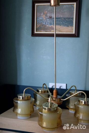 Редкая винтажная люстра ГДР