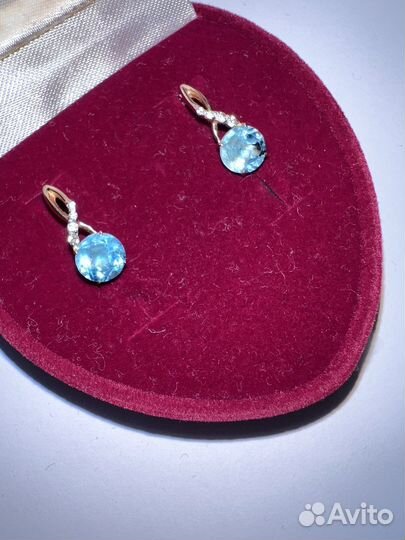 Серьги золотые 585 пробы