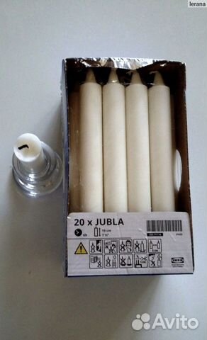 Свечи IKEA столбовые икеа оригинал Jubla 20шт