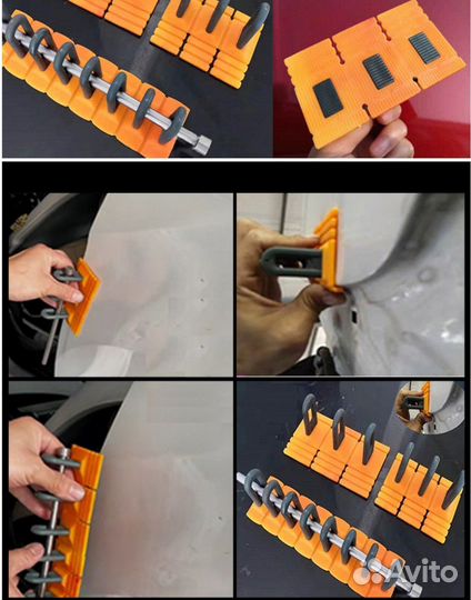 Набор грибков для ремонта вмятин автомобиля