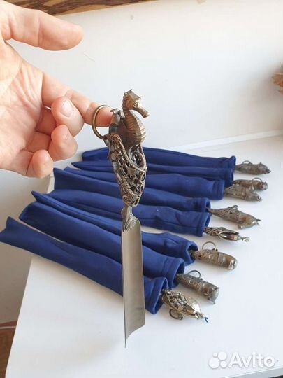 Бронзовая ложка для обуви ручной работы