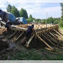 Фундамент под баню,гараж, забор,дом, отмостки