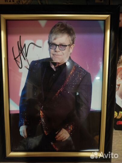Автограф Элтона Джона оригинал