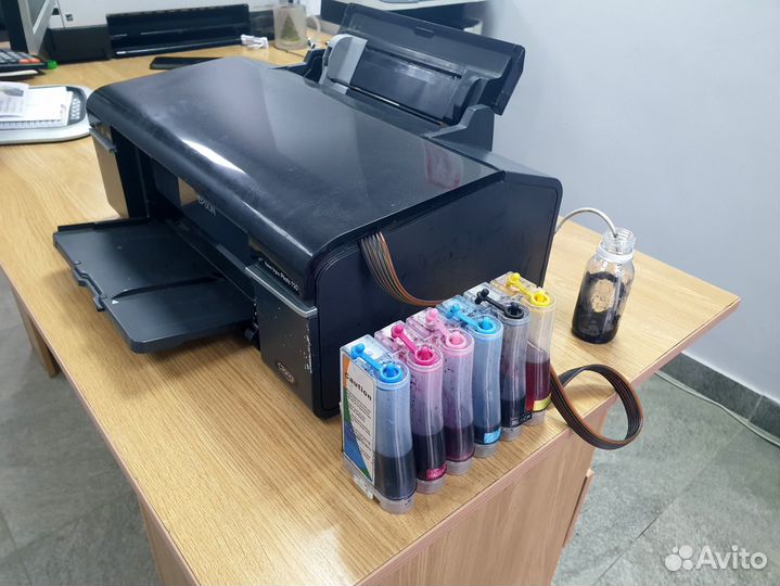 Cтруйный принтер с снпч Epson Stylus Photo T750