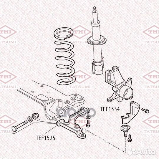 Сайлентблок рычага перед прав/лев ;fiat Ducato