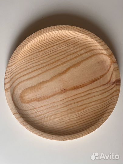 Тарелка/подставка из настоящего дерева