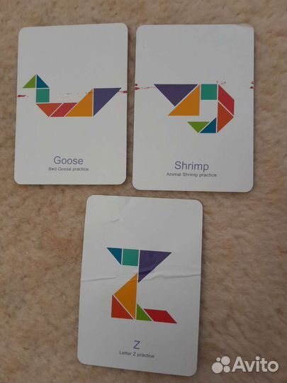 Детская развивающая игра Танграм деревянный