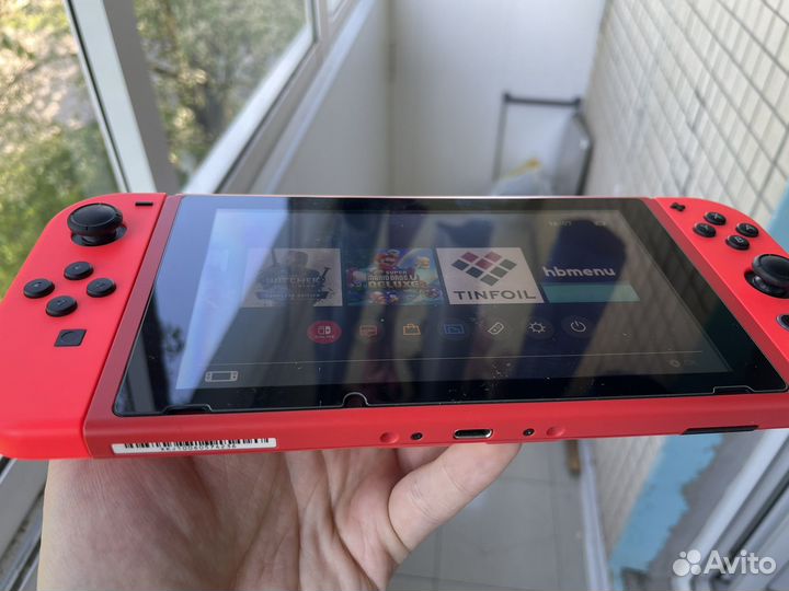 Nintendo Switch Rev2 Прошитая 128gb Mario