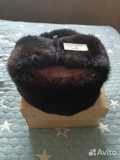 Мужская зимняя шапка ушанка из кролика