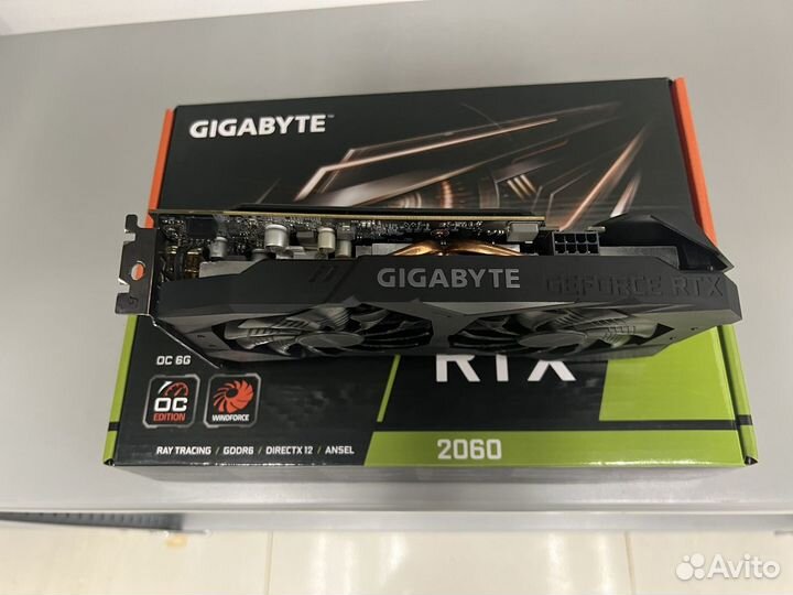 Видеокарта RTX 2060 OC 6 gb Gigabyte