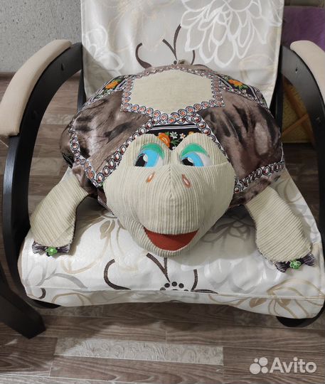 Пуфик-таблетка-сидушка-игрушка (черепаха)