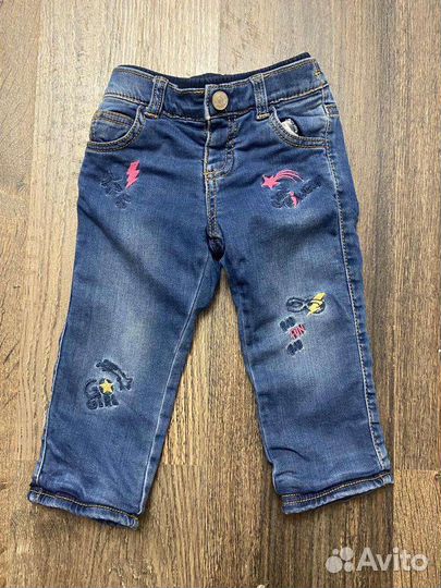 Дет брюки,платья,трикотаж для девочки пакетом 86