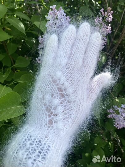 Перчатки женские пуховые