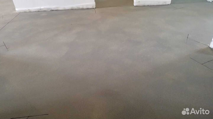 Полусухая стяжка пола, минимальный объем от 40 кв