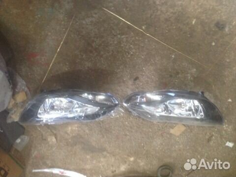 Фары чёрные Форд Фокус 3