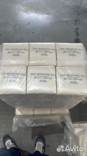 Салфетки бумажные, нанесение логотипа /100л