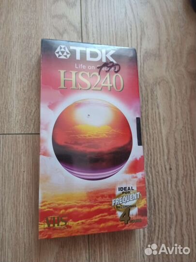 Видеокассета запечатанная tdk 240