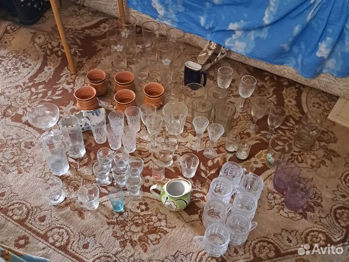 Посуда стаканы,рюмки