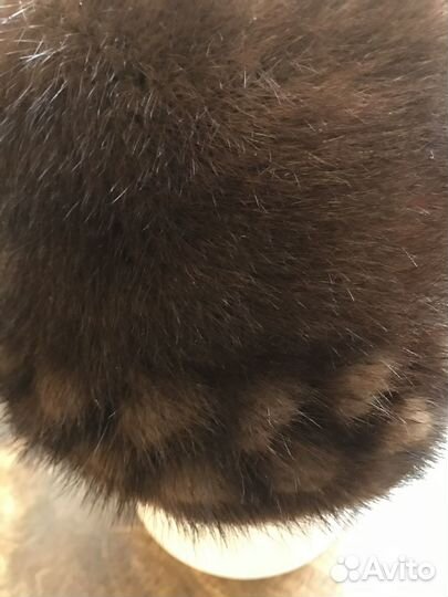 Шапка зимняя норковая женская