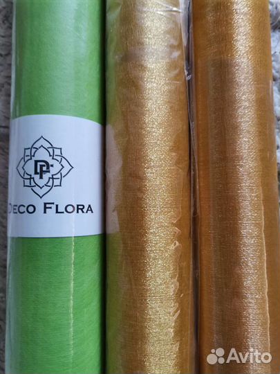 Флористическая органза, фетр для творчества