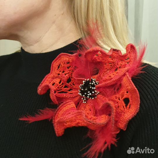 Брошь объёмная 3d