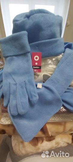 Шапочка, шарф, перчатки