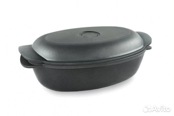 Утятница крышка-сковорода Нева Металл Посуда Литая