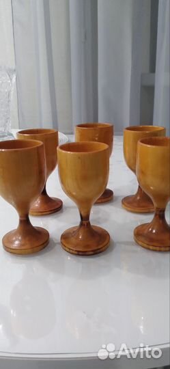 Деревянные рюмки на ножке из СССР