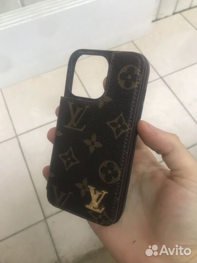 Чехол на iPhone 13 Pro кожаный