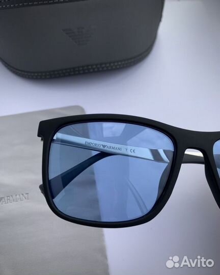 Очки emporio armani синие поляризационные