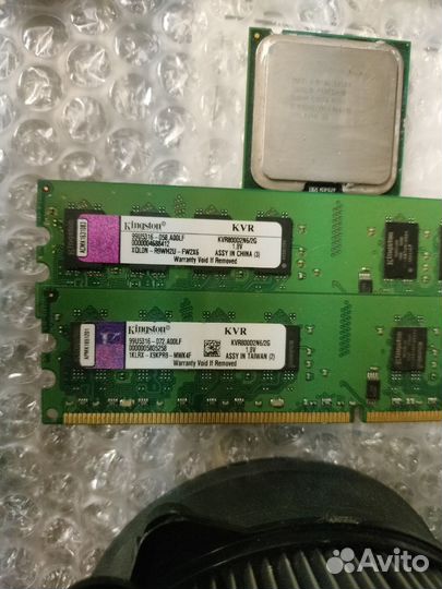 Процессор e6500+ ddr2 озу 4 gb + кулер 775