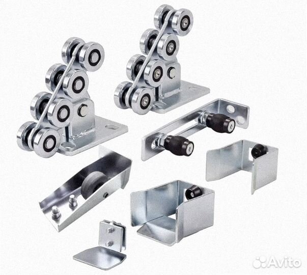Комплект для откатных ворот. Оцинк шиной до 450 кг