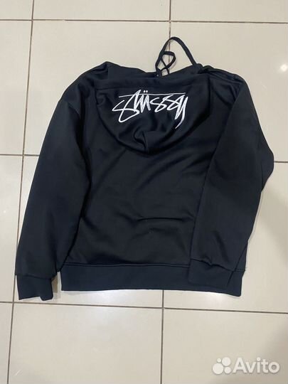 Черное худи stussy